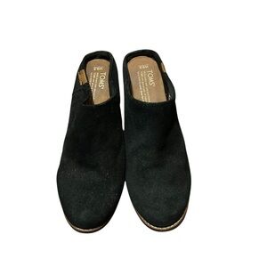 TOMS Black Mules Leila Slip-On Mules